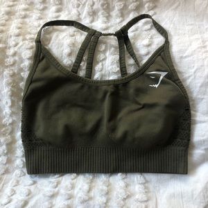 Gymshark Olive Green Sports Bra